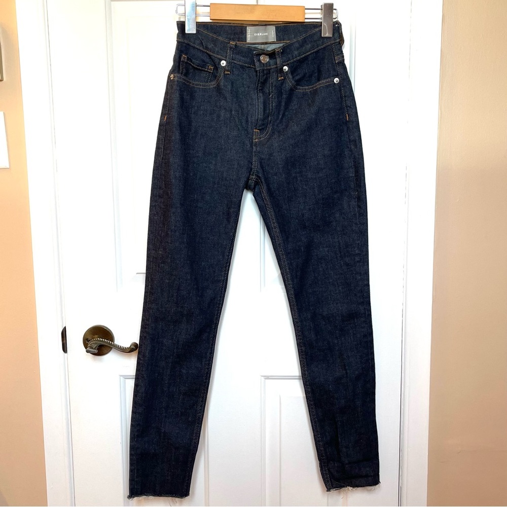 Everlane Women’s Denim High-Rise Dark Blue Skinny Jeans
